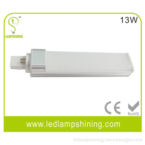 G24 PLC 13W led plug light - 2835 smd - with PC cover - 1100Lm - 42W Sylvania CFL replacement